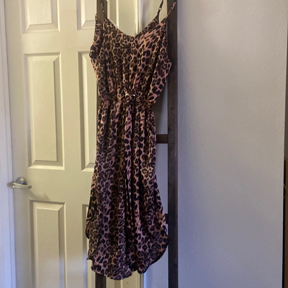 CHEETAH MIDI- DRESS